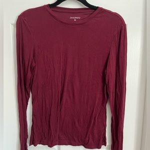 Women’s Jaanuu Medium Burgundy Underscrub Top